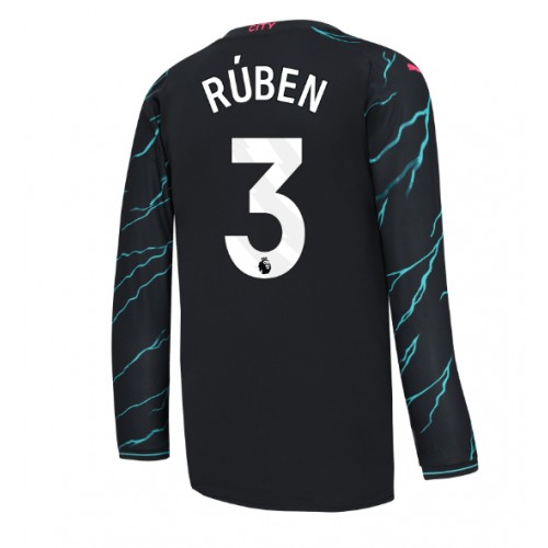 Moški Nogometni dresi Manchester City Ruben Dias #3 Tretji 2023-24 Dolgi Rokav